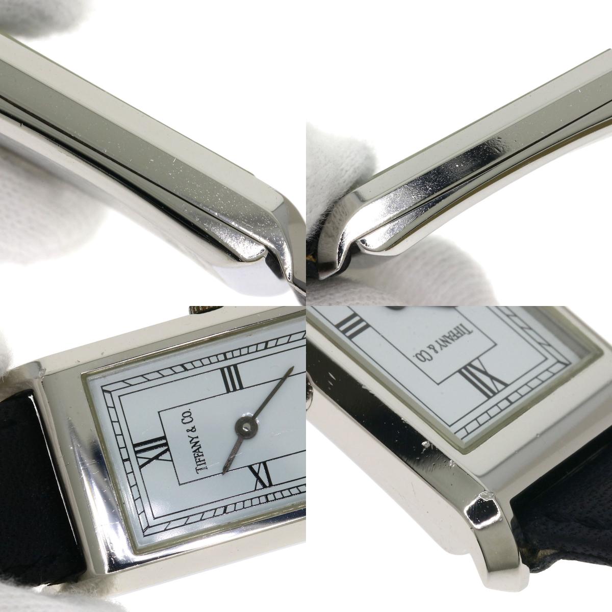TIFFANY&Co. ティファニー クラシック スクエア 腕時計 SS レディース 中古