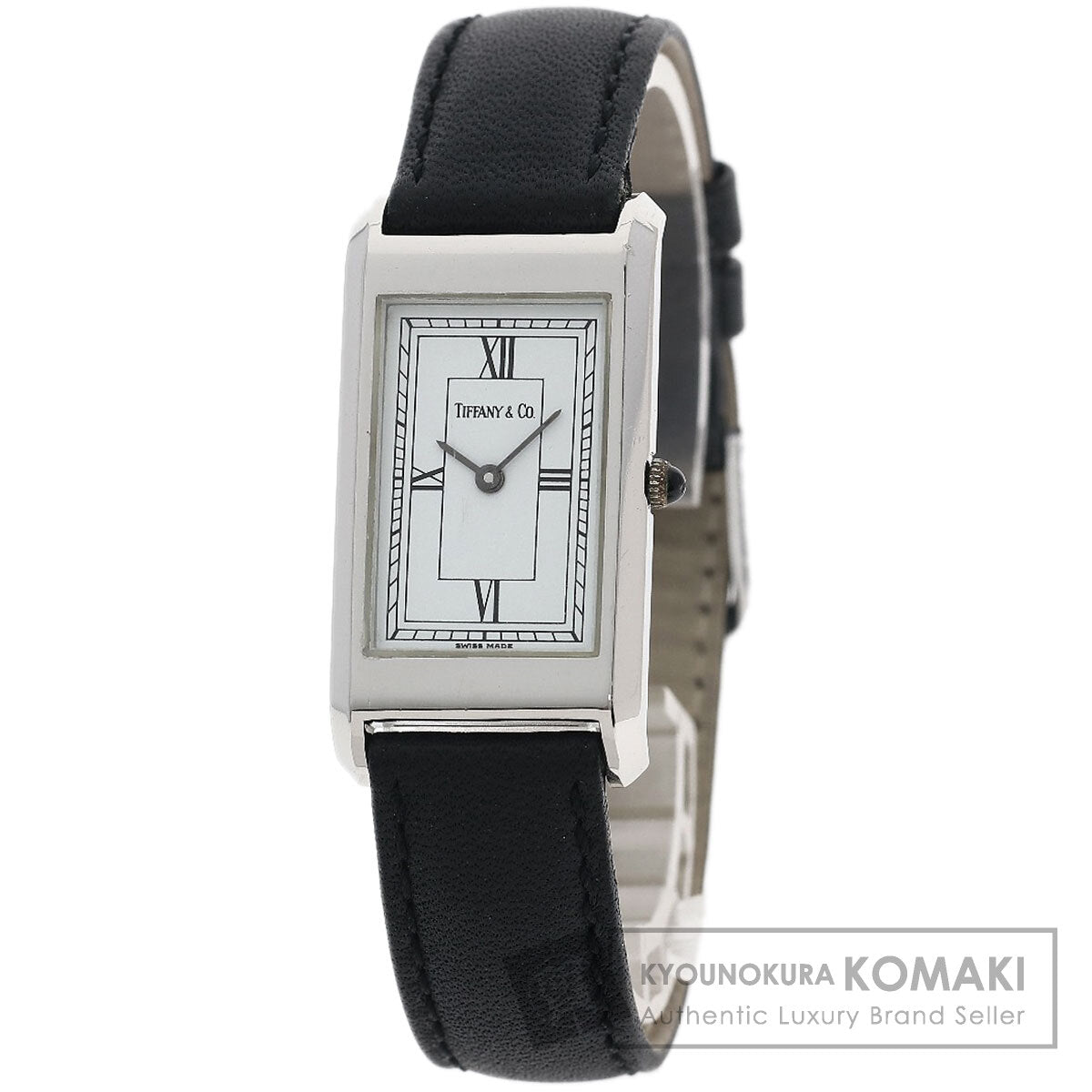 TIFFANY&Co. ティファニー クラシック スクエア 腕時計 SS レディース 中古