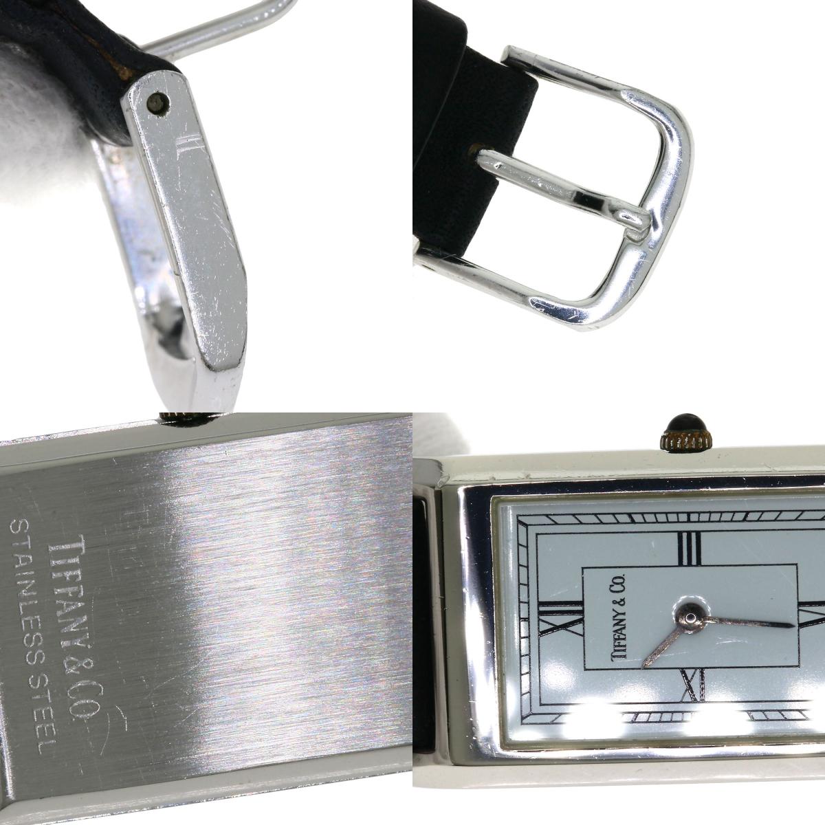 TIFFANY&Co. ティファニー クラシック スクエア 腕時計 SS レディース 中古