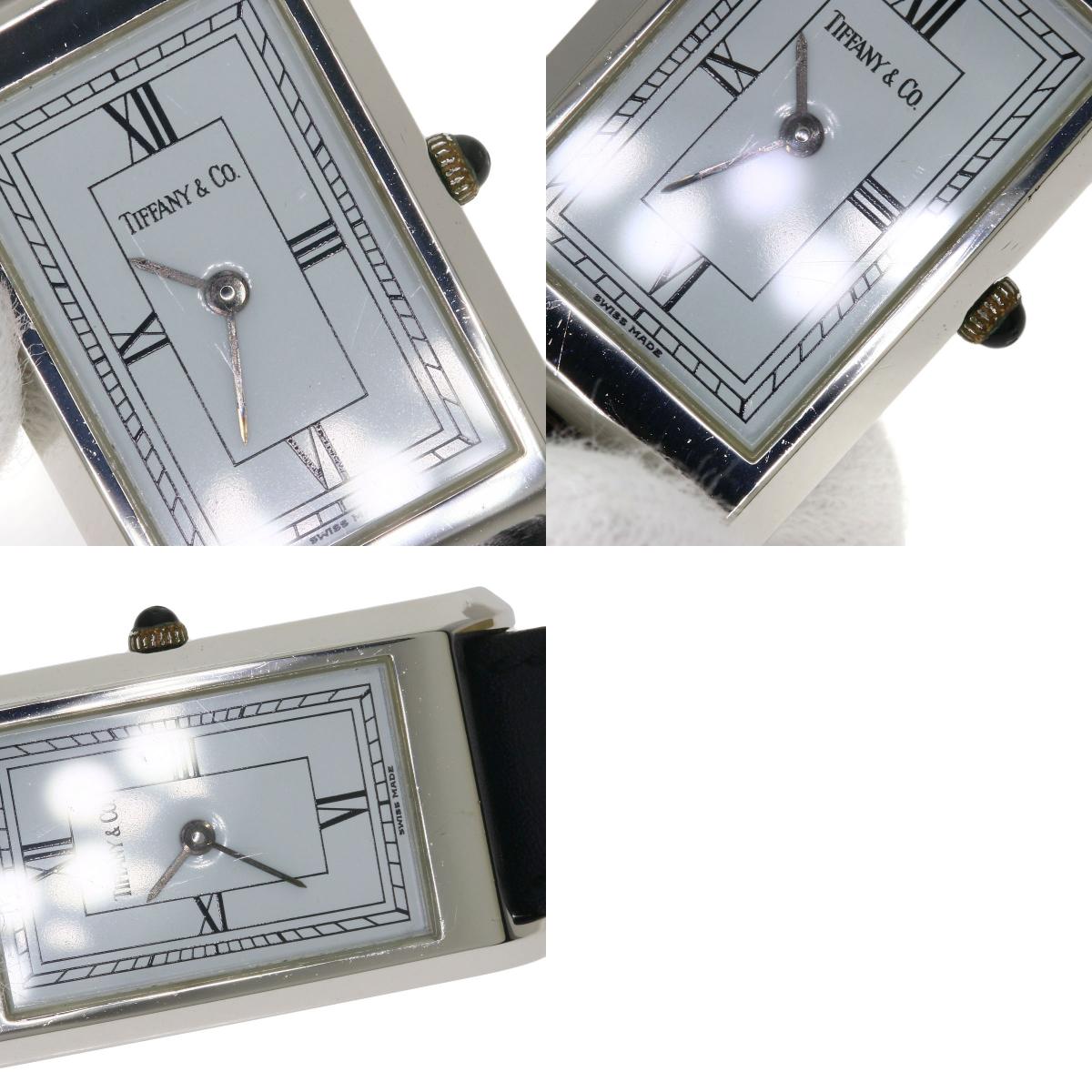 TIFFANY&Co. ティファニー クラシック スクエア 腕時計 SS レディース 中古