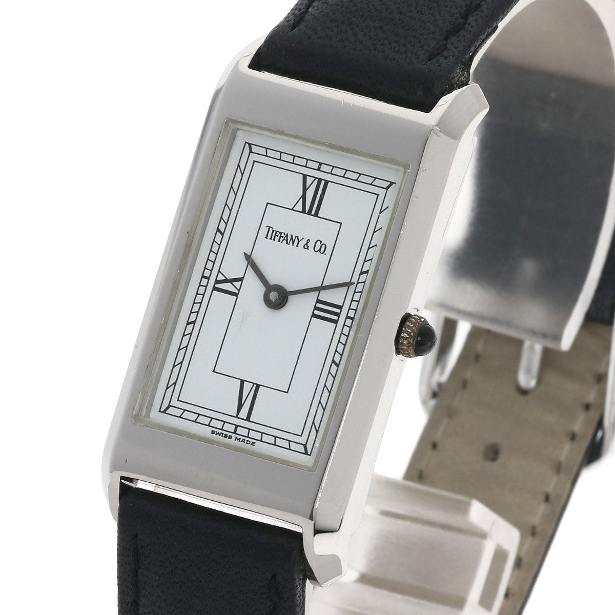 TIFFANY&Co. ティファニー クラシック スクエア 腕時計 SS レディース 中古