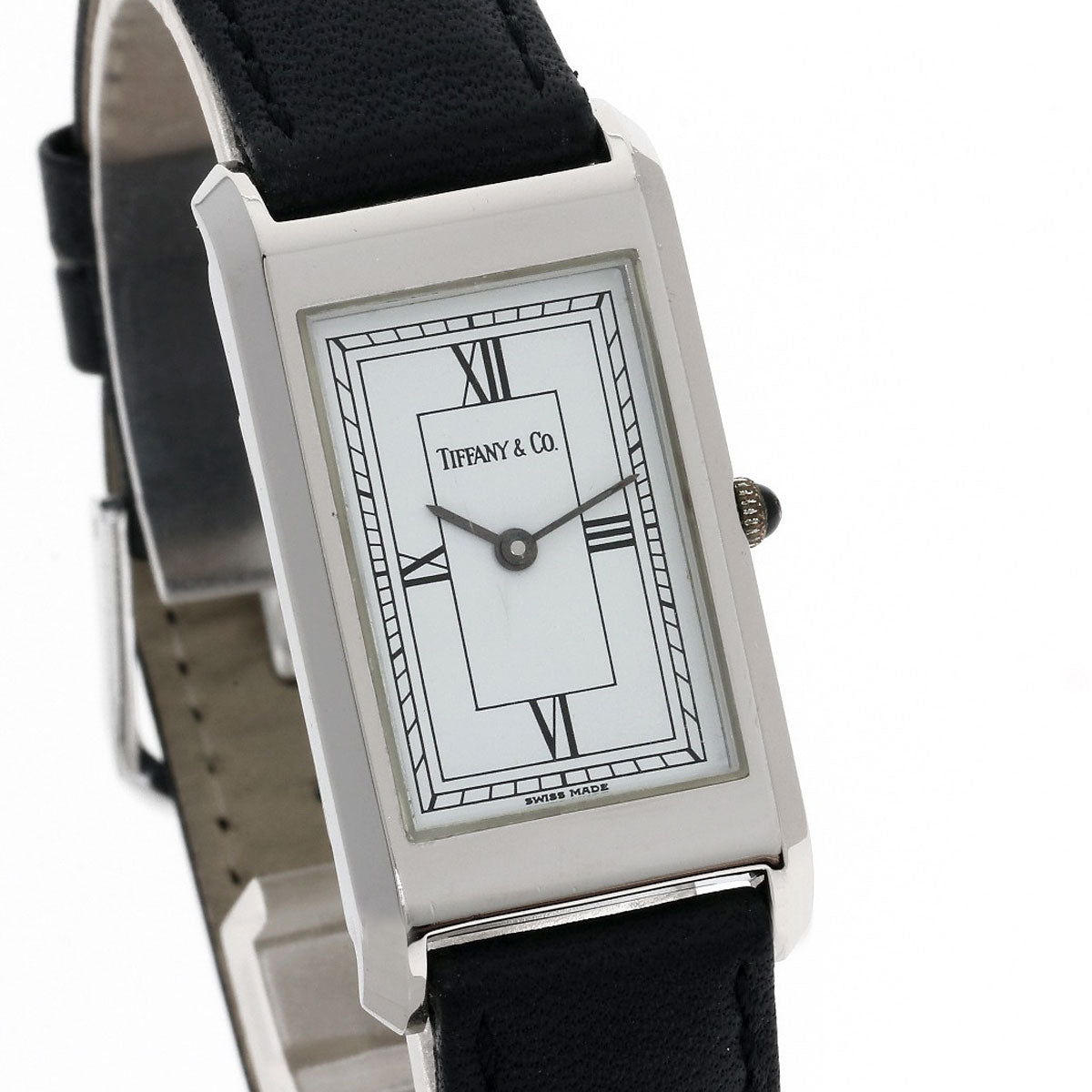 TIFFANY&Co. ティファニー クラシック スクエア 腕時計 SS レディース 中古