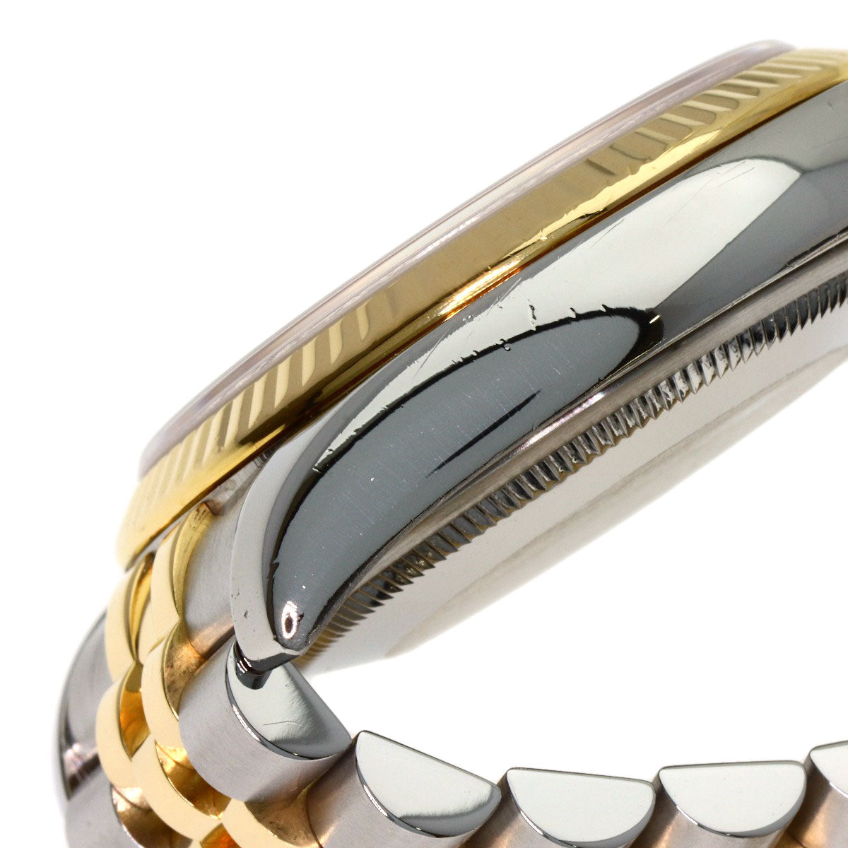 ROLEX ロレックス 116233G デイトジャスト 10P ダイヤモンド ブルーグラデーション 腕時計 SS メンズ 中古
