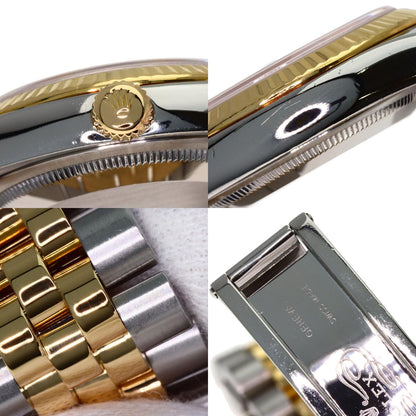 ROLEX ロレックス 116233G デイトジャスト 10P ダイヤモンド ブルーグラデーション 腕時計 SS メンズ 中古