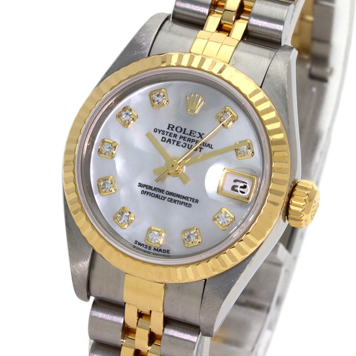 ロレックス 79173NG デイトジャスト 10P ダイヤモンド 腕時計 中古 商品画像4