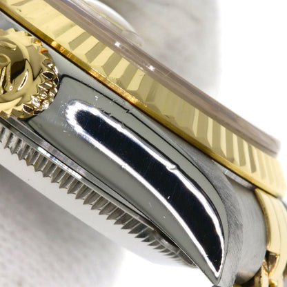 ROLEX ロレックス 69173G デイトジャスト 10P ダイヤモンド コンピューター文字盤 腕時計 SS レディース 中古