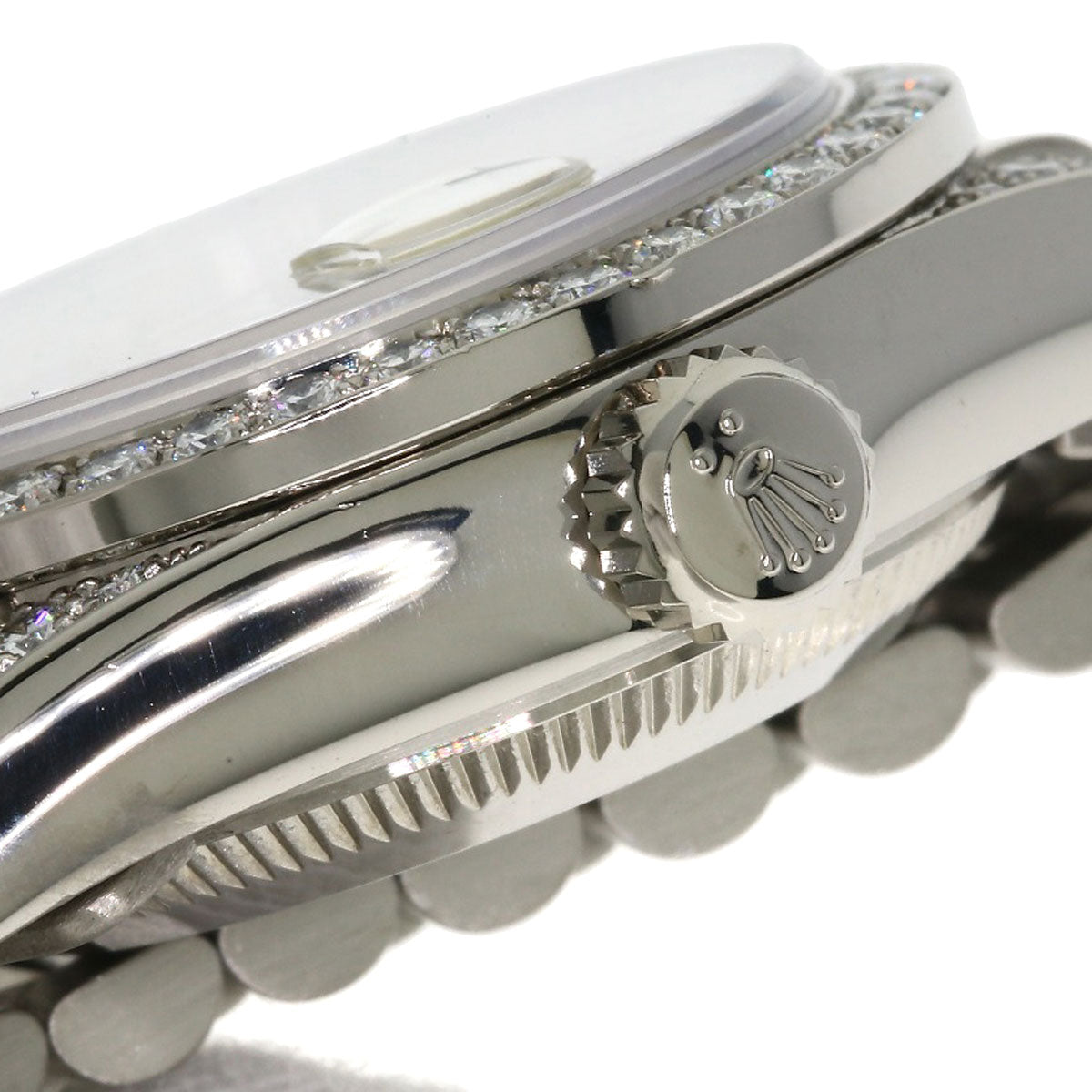 ROLEX ロレックス 69159G デイトジャスト 10P ダイヤモンド 腕時計 K18WG レディース 中古