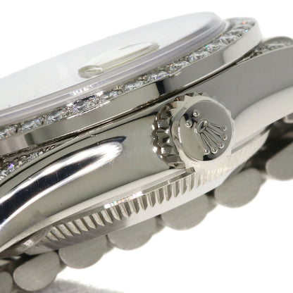 ROLEX ロレックス 69159G デイトジャスト 10P ダイヤモンド 腕時計 K18WG レディース 中古