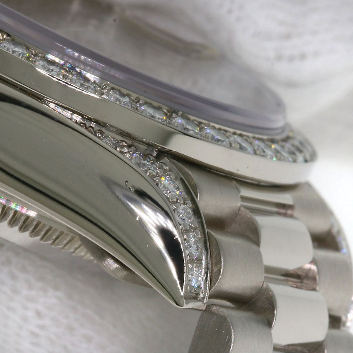 ROLEX ロレックス 69159G デイトジャスト 10P ダイヤモンド 腕時計 K18WG レディース 中古