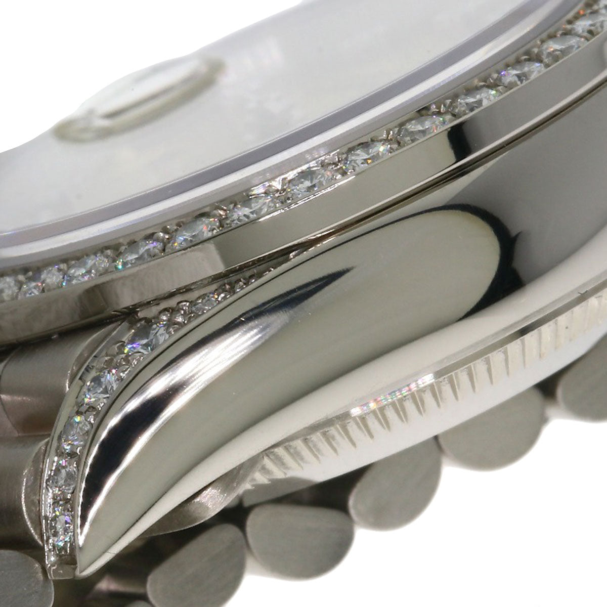 ROLEX ロレックス 69159G デイトジャスト 10P ダイヤモンド 腕時計 K18WG レディース 中古