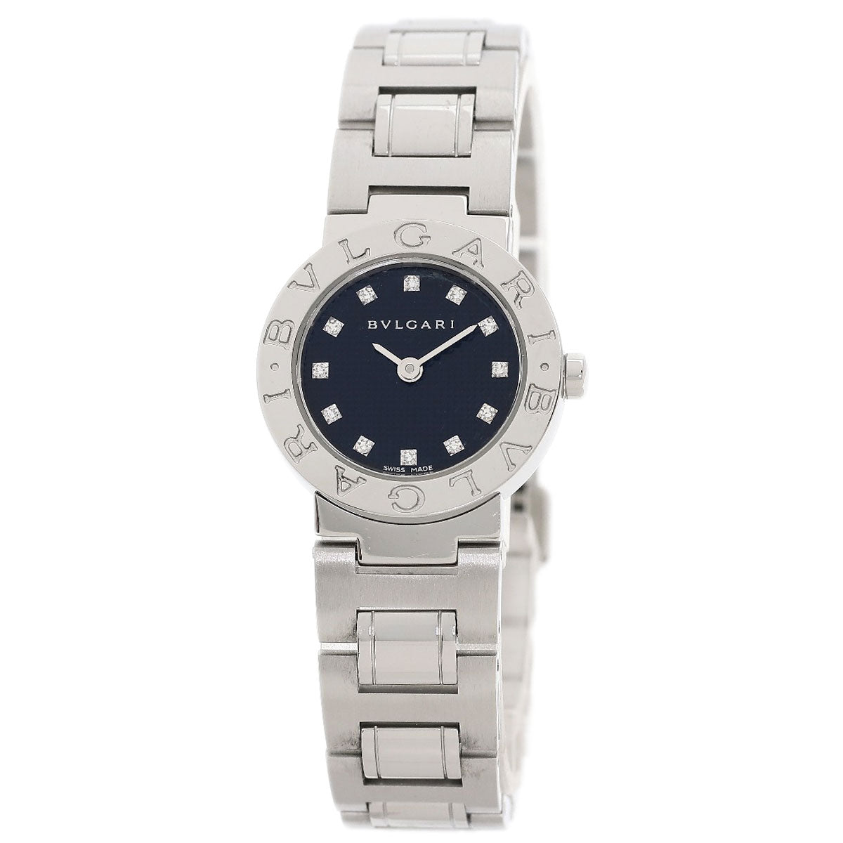 BVLGARI ブルガリ BB23SS ブルガリブルガリ 12P ダイヤモンド 腕時計 SS レディース 中古