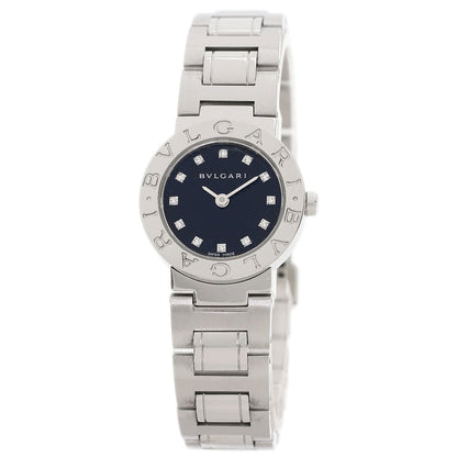 BVLGARI ブルガリ BB23SS ブルガリブルガリ 12P ダイヤモンド 腕時計 SS レディース 中古