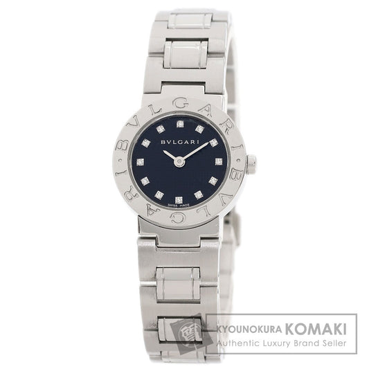 BVLGARI ブルガリ BB23SS ブルガリブルガリ 12P ダイヤモンド 腕時計 SS レディース 中古