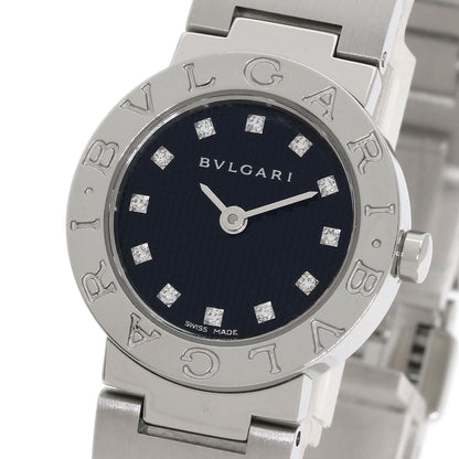 BVLGARI ブルガリ BB23SS ブルガリブルガリ 12P ダイヤモンド 腕時計 SS レディース 中古