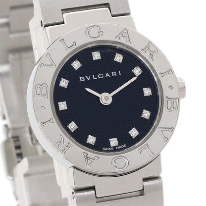 BVLGARI ブルガリ BB23SS ブルガリブルガリ 12P ダイヤモンド 腕時計 SS レディース 中古