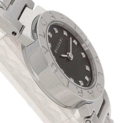 BVLGARI ブルガリ BB23SS ブルガリブルガリ 12P ダイヤモンド 腕時計 SS レディース 中古