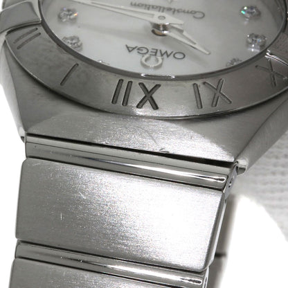 OMEGA オメガ 123.10.24.60.55.001 コンステレーション 12P ダイヤモンド 腕時計 SS レディース 中古