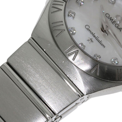 OMEGA オメガ 123.10.24.60.55.001 コンステレーション 12P ダイヤモンド 腕時計 SS レディース 中古