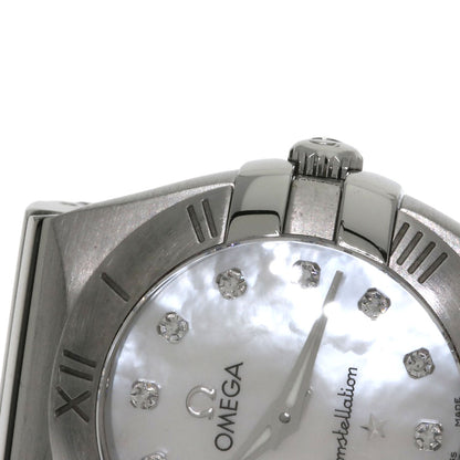 OMEGA オメガ 123.10.24.60.55.001 コンステレーション 12P ダイヤモンド 腕時計 SS レディース 中古