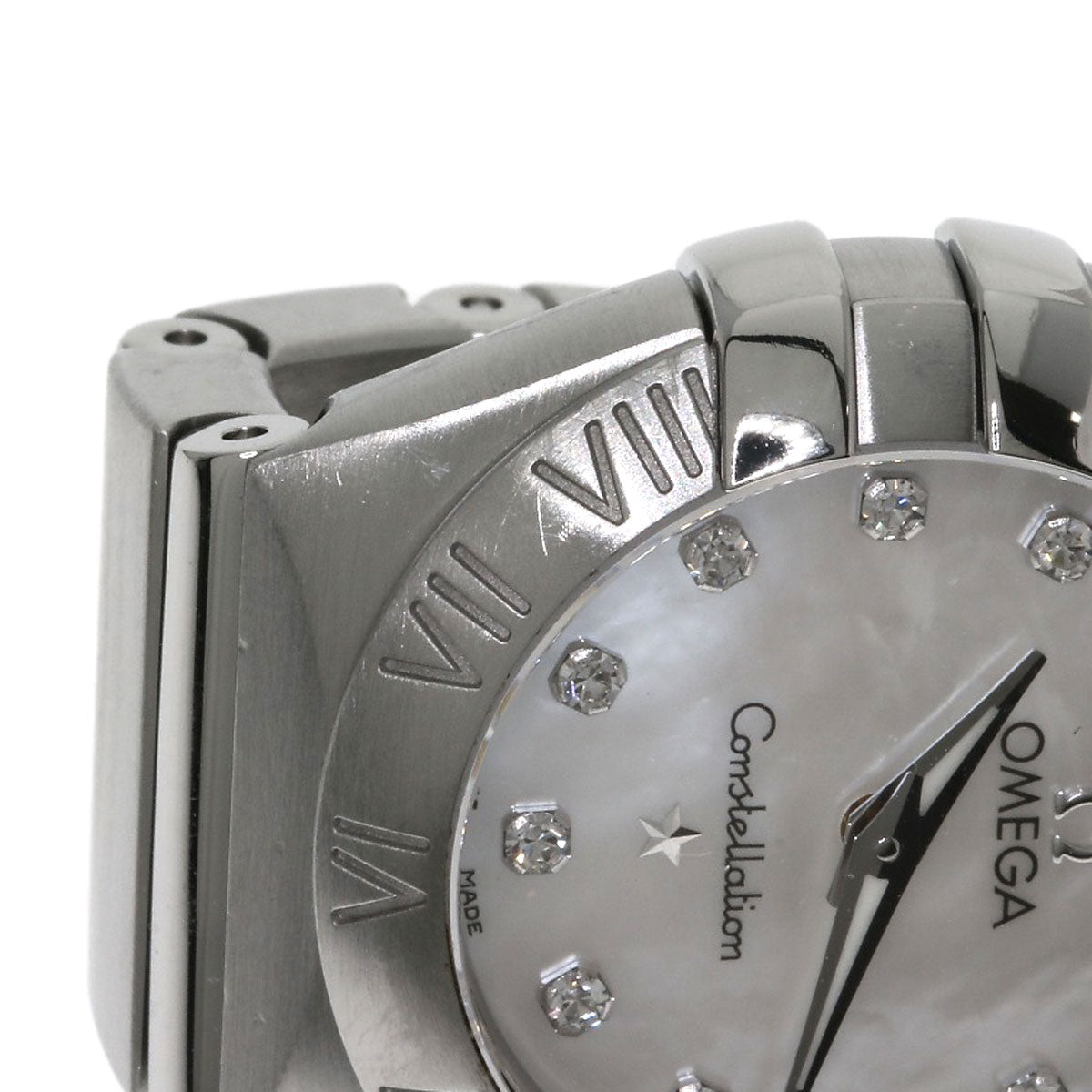 OMEGA オメガ 123.10.24.60.55.001 コンステレーション 12P ダイヤモンド 腕時計 SS レディース 中古