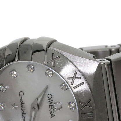 OMEGA オメガ 123.10.24.60.55.001 コンステレーション 12P ダイヤモンド 腕時計 SS レディース 中古