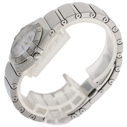 OMEGA オメガ 123.10.24.60.55.001 コンステレーション 12P ダイヤモンド 腕時計 SS レディース 中古