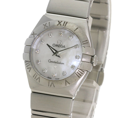 OMEGA オメガ 123.10.24.60.55.001 コンステレーション 12P ダイヤモンド 腕時計 SS レディース 中古