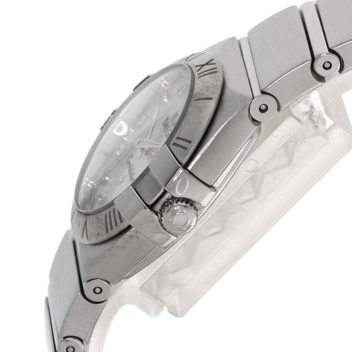 OMEGA オメガ 123.10.24.60.55.001 コンステレーション 12P ダイヤモンド 腕時計 SS レディース 中古