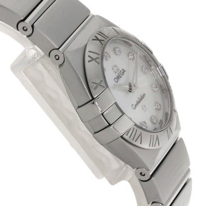 OMEGA オメガ 123.10.24.60.55.001 コンステレーション 12P ダイヤモンド 腕時計 SS レディース 中古