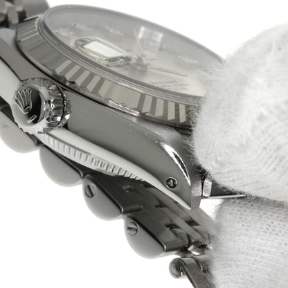 ROLEX ロレックス 69174G デイトジャスト 10P ダイヤモンド 腕時計 SS レディース 中古