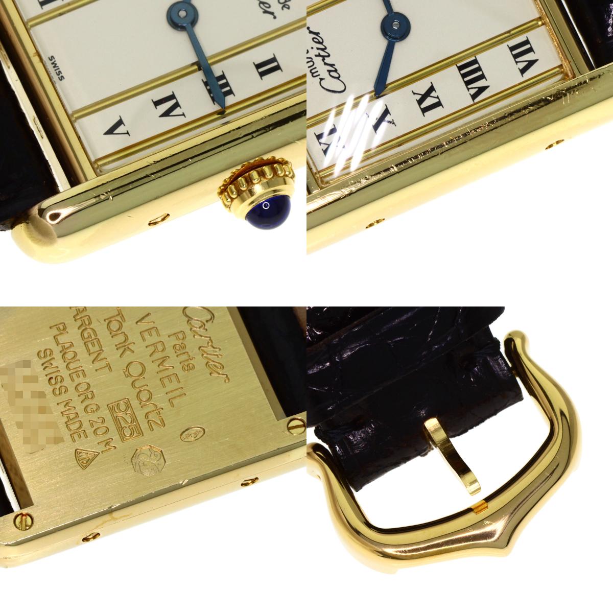 CARTIER カルティエ マストタンク 腕時計 SV レディース 中古