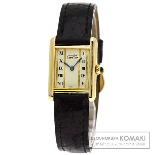 CARTIER カルティエ マストタンク 腕時計 SV レディース 中古