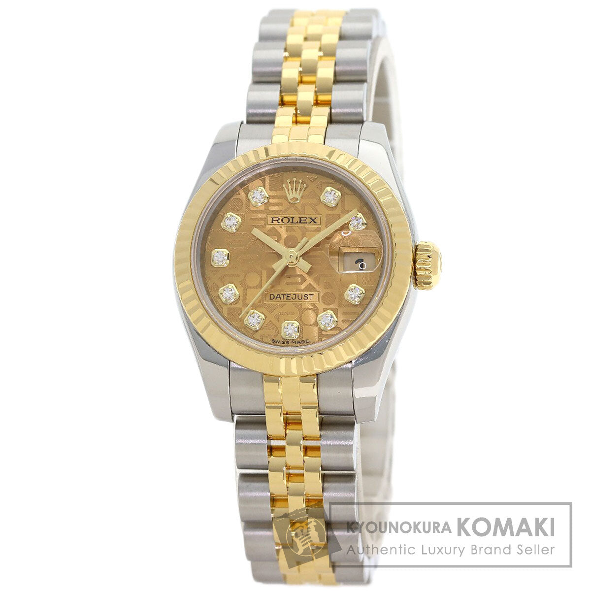ロレックス 179173G デイトジャスト 10P ダイヤモンド 腕時計 中古 商品画像1