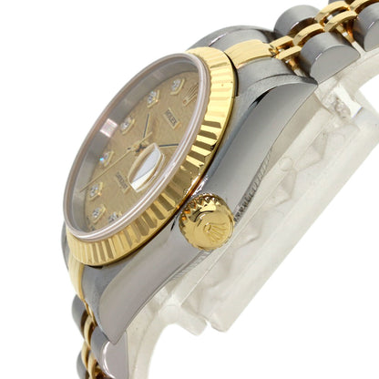 ROLEX ロレックス 79173G デイトジャスト 10P ダイヤモンド 腕時計 SS レディース 中古