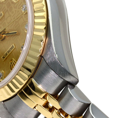 ROLEX ロレックス 79173G デイトジャスト 10P ダイヤモンド 腕時計 SS レディース 中古