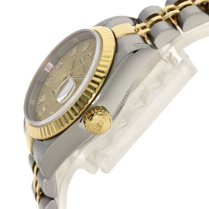 ROLEX ロレックス 79173G デイトジャスト 10P ダイヤモンド 腕時計 SS レディース 中古