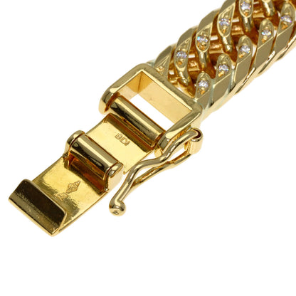 SELECT JEWELRY セレクトジュエリー 喜平 W8面 ダイヤモンド ブレスレット K18YG レディース 中古