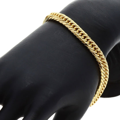 SELECT JEWELRY セレクトジュエリー 喜平 W8面 ダイヤモンド ブレスレット K18YG レディース 中古