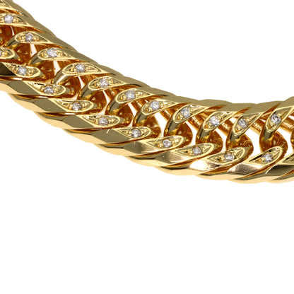 SELECT JEWELRY セレクトジュエリー 喜平 W8面 ダイヤモンド ブレスレット K18YG レディース 中古