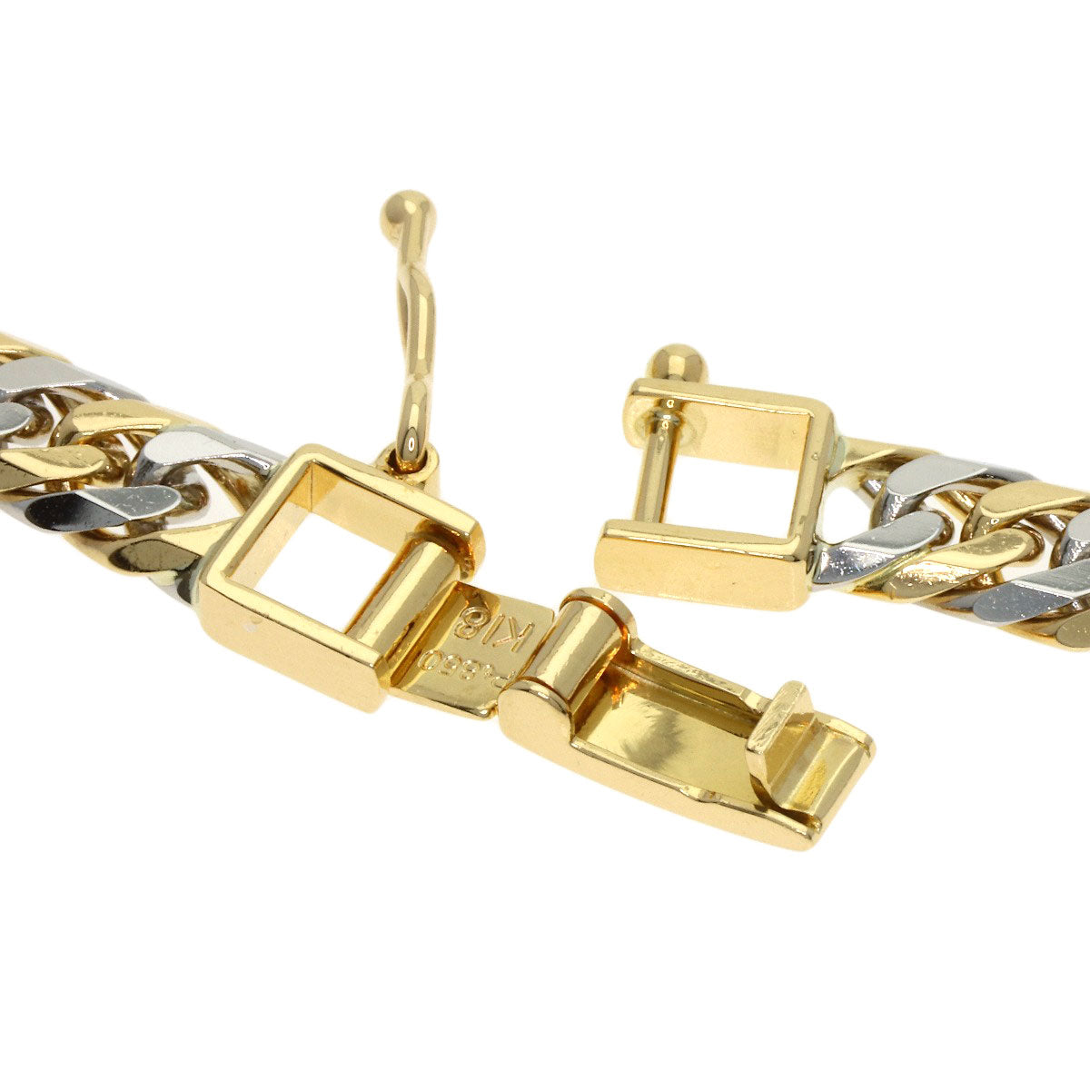 SELECT JEWELRY セレクトジュエリー 喜平 W6面 ロング ネックレス K18YG レディース 中古