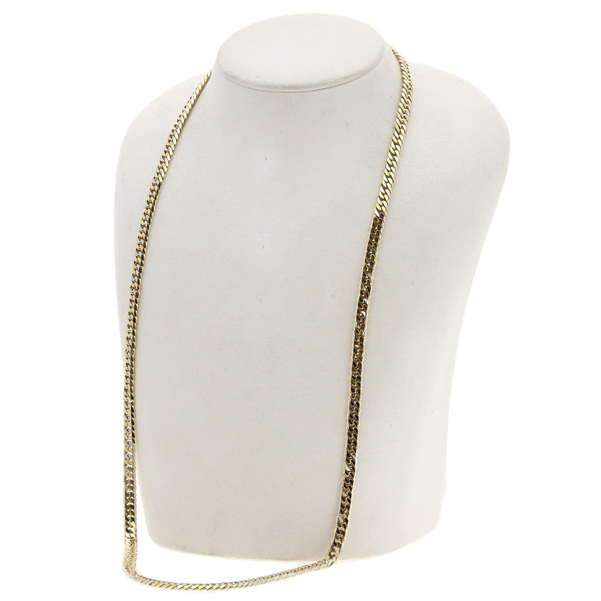 SELECT JEWELRY セレクトジュエリー 喜平 W6面 ロング ネックレス K18YG レディース 中古