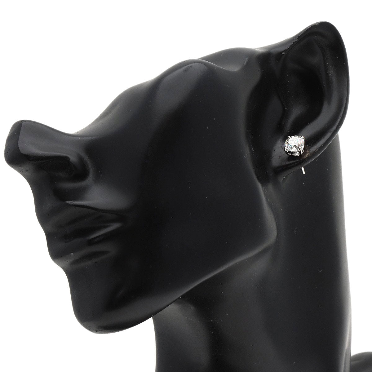 MIKIMOTO ミキモト ダイヤモンド ピアス K18WG レディース 中古