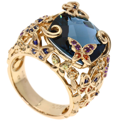 SELECT JEWELRY セレクトジュエリー セイレーンアズーロ ブルートパーズ サファイア リング・指輪 K18PG レディース 中古
