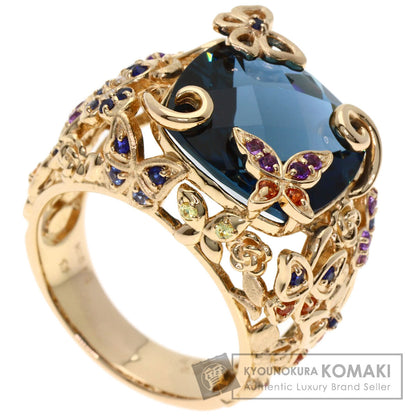 SELECT JEWELRY セレクトジュエリー セイレーンアズーロ ブルートパーズ サファイア リング・指輪 K18PG レディース 中古