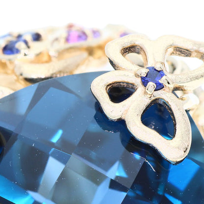 SELECT JEWELRY セレクトジュエリー セイレーンアズーロ ブルートパーズ サファイア リング・指輪 K18PG レディース 中古