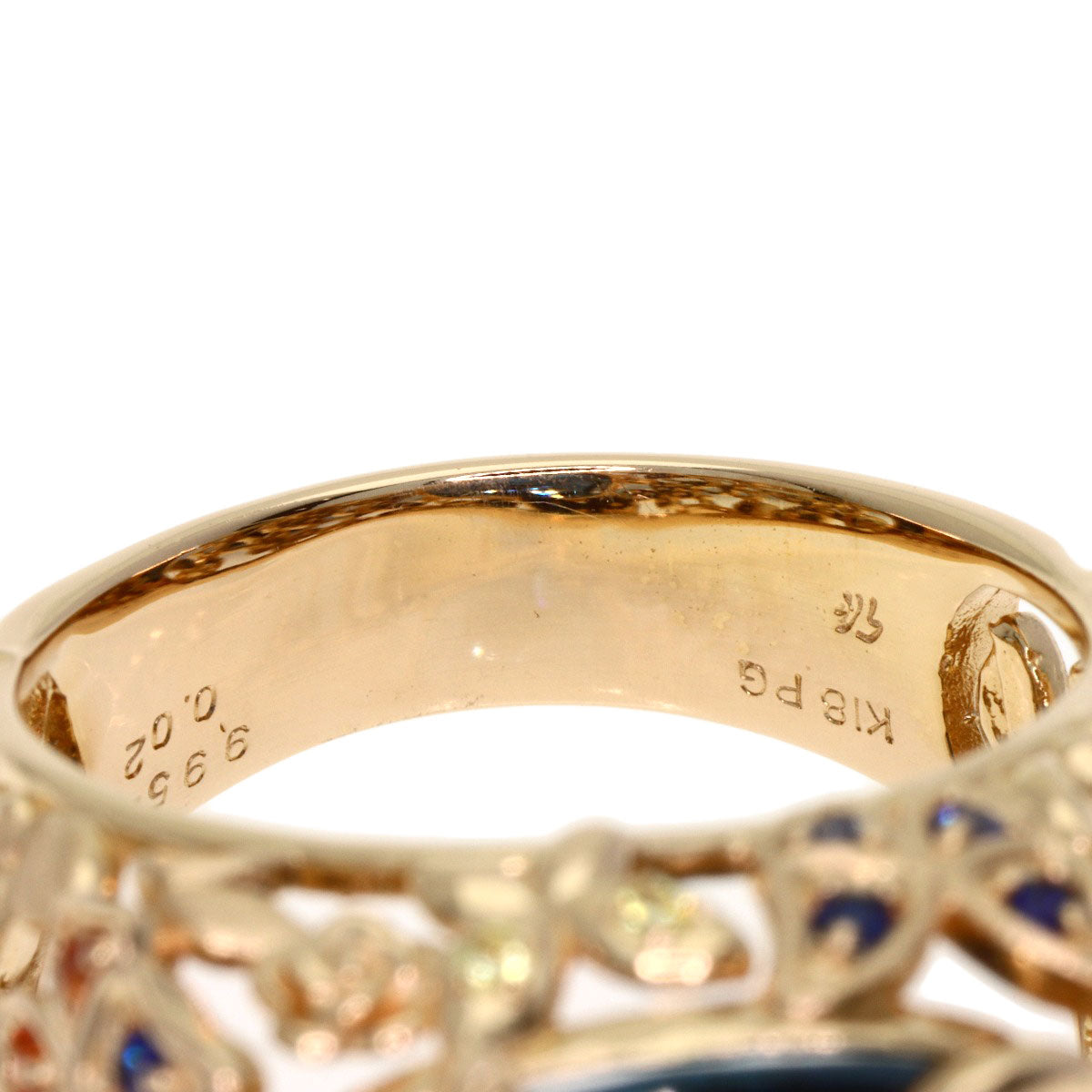 SELECT JEWELRY セレクトジュエリー セイレーンアズーロ ブルートパーズ サファイア リング・指輪 K18PG レディース 中古