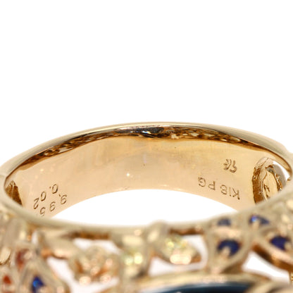 SELECT JEWELRY セレクトジュエリー セイレーンアズーロ ブルートパーズ サファイア リング・指輪 K18PG レディース 中古