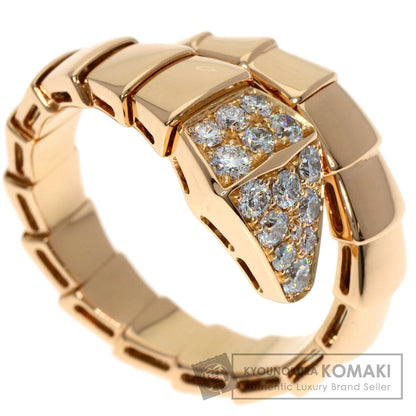 BVLGARI ブルガリ セルペンティ ヴァイパー ダイヤモンド XXL リング・指輪 K18PG レディース 中古