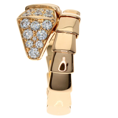 BVLGARI ブルガリ セルペンティ ヴァイパー ダイヤモンド XXL リング・指輪 K18PG レディース 中古