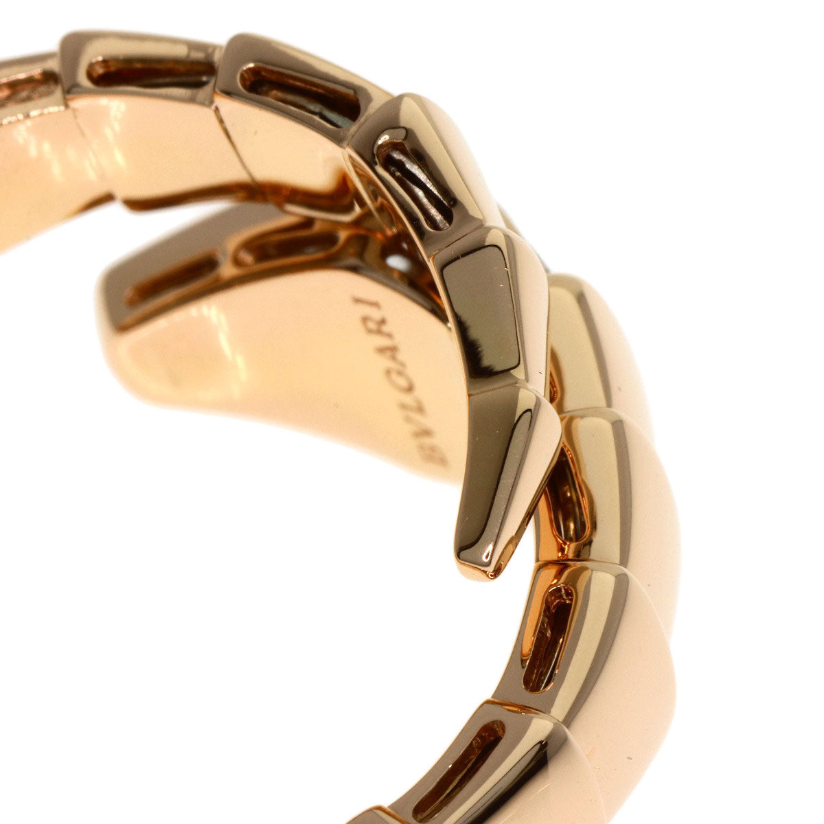 BVLGARI ブルガリ セルペンティ ヴァイパー ダイヤモンド XXL リング・指輪 K18PG レディース 中古